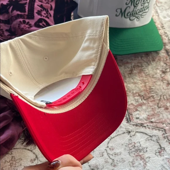 Red and White 'I Could Be Meaner' Cap - Picture 3 of 3